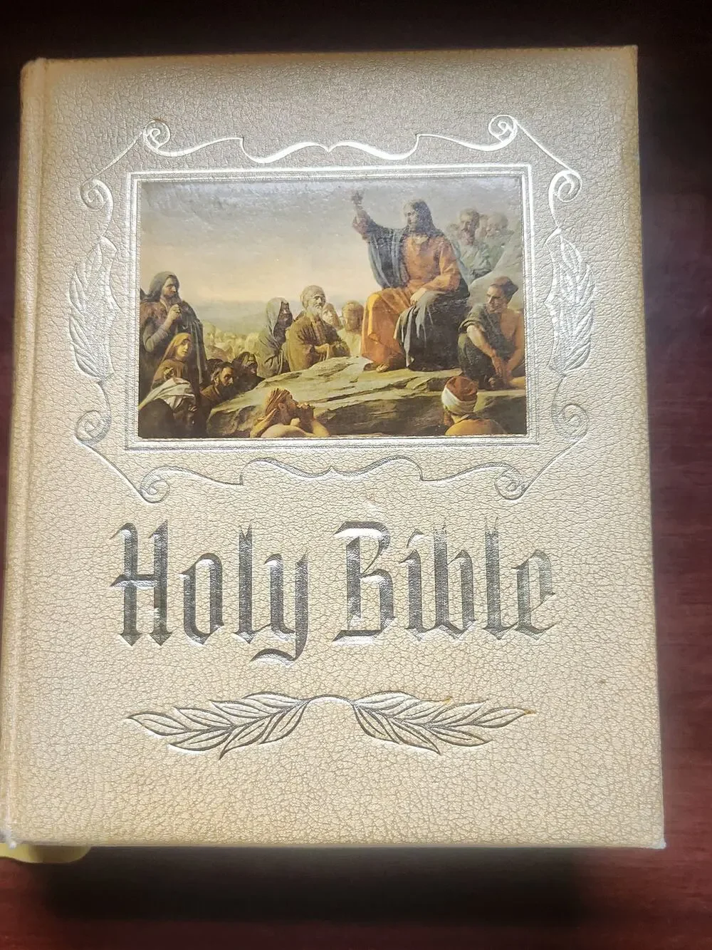 Vintage Family Holy Bible Self-Pronouncing Red Letter Dictionary